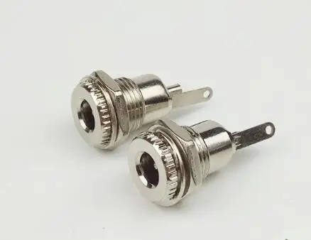 5PCS/LOT DC099 5.5 mm x 2.1mm DC Power Jack Socket Female Panel Mount Connector DC-099 5.5X2.1 5.5X2.5