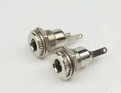 5PCS/LOT DC099 5.5 mm x 2.1mm DC Power Jack Socket Female Panel Mount Connector DC-099 5.5X2.1 5.5X2.5