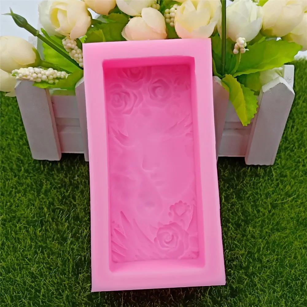 Great-Mold Man Wolf Bar Soap Mold DIY Natural Soap Silicone Mold Decorating Chocolate Cake Molds Craft Mould