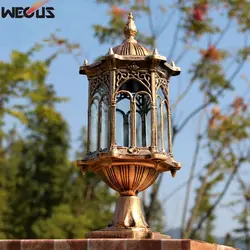 Europe Wall Column Light Outdoor Pillar Lamp Garden Step Corridor Street Garden Fence Post Lights Retro Chapiter Lamps