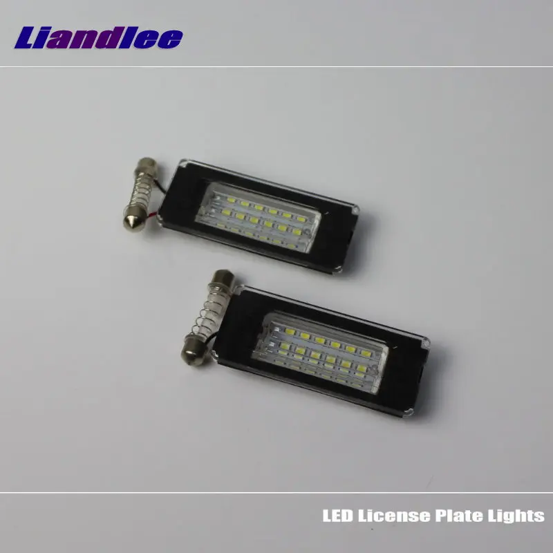 Liandlee Car License Plate Lights For BMW MINI R56 Cooper S 2006-2013 Auto Number Frame Lamp Bulb LED Illumination Accessories