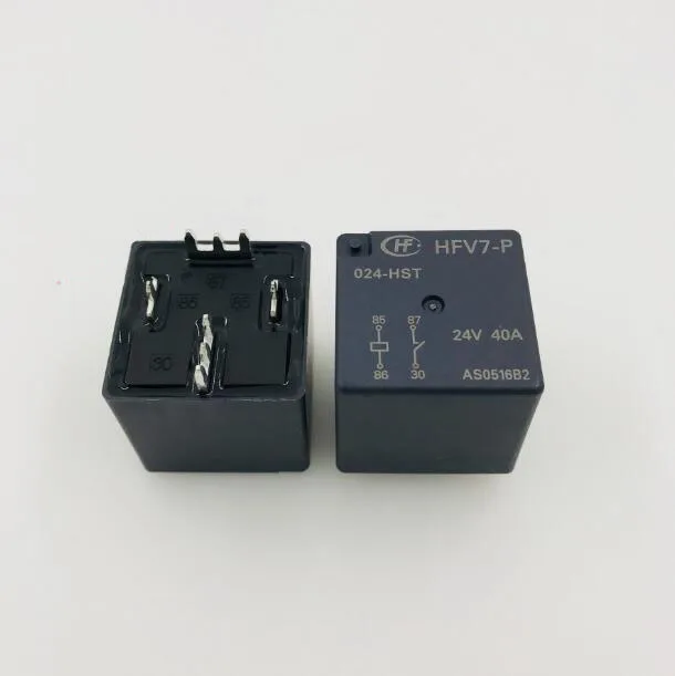 HOT NEW auto car 24V relay HFV7-P-024-HST HFV7-P 024-HST HFV7P024HST 24VDC DC24V 24V 40A 24VDC 4PIN