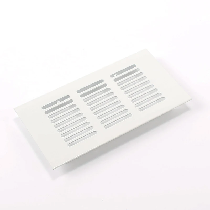 4Pcs 80mm Premium Wide Square Rectangle Aluminum Air Vent Ventilator Grille Cover Air Conditioner Closet Shoe Cabinet