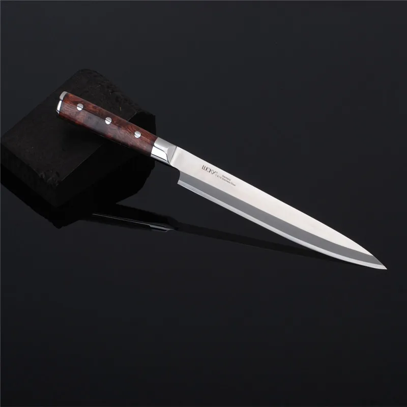 

Professional Yanagiba Sashimi Sushi Kitchen Fish Beef Filleting Slicing Knife with German Steel Sharp Durable