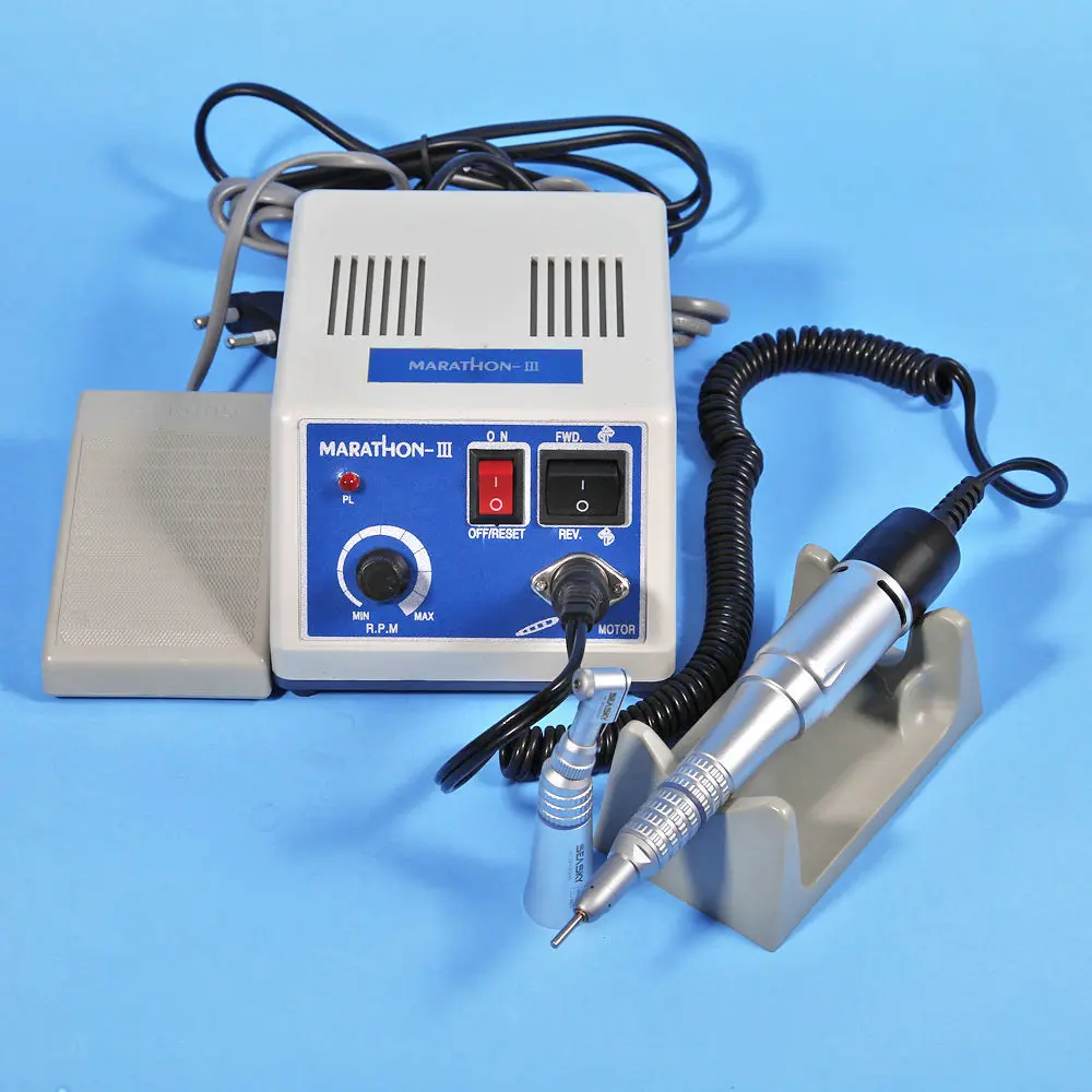 MEW Dental lab MARATHON Handpiece 35K RPM Electric Micromotor polishing + drill burs