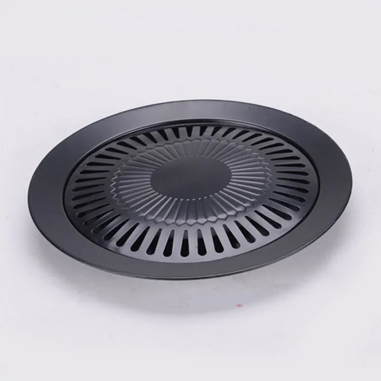 Sartén antiadherente para parrilla de Gas, utensilios de cocina de hierro refinado para barbacoa, freír, asar, Sartenes para exteriores, Sartenes de Panela