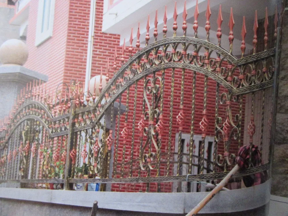 72 Inch High RPF102 Residential Wrought Iron Fence Iron Fence Costs Pros Cheapest Type of Wrought Iron Fence