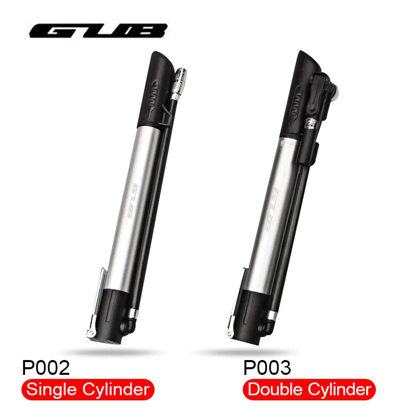 

GUB Portable Aluminum Alloy Bicycle Pump 120 PSI Cycling Hand Air Pump for Mountain Bike Presta/ Schrader MTB Road Bike Air Pump