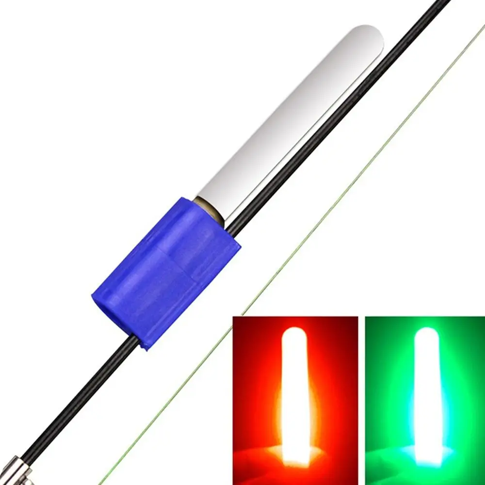1Pcs LED Waterproof Glow Lamp Electronic Bite Alarm Light Glow Stick Fish Strike Night Fishing Fishing Rod Tip Clip