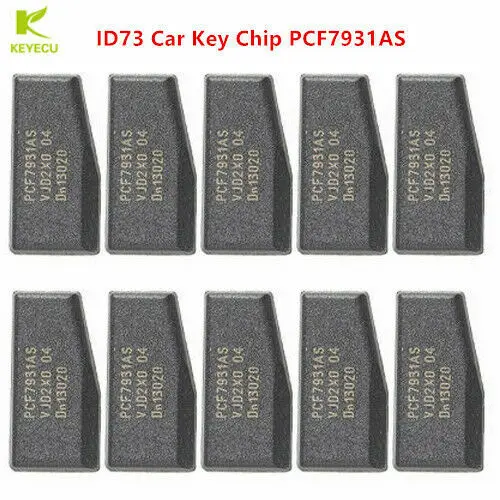 

KEYECU 10PCS Transponder Chip PCF7931AS ID73/ID33 Chip for Benz / BMW Mini Cooper 2002-2005 (Can Replace PCF7930AS)