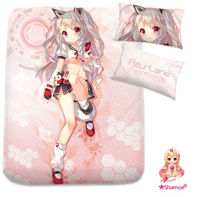 

Anime Cartoon Cosplay Azur Lane Yudachi Mattress Cover Fitted Sheet Fitted cover bedspread counterpane