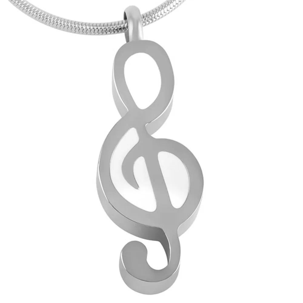 IJD8033 Stainless Steel Elegant Music Notation Cremation Urn Necklace Women Man Wholesale Chaeap Sale 10/20 PCS/LOT