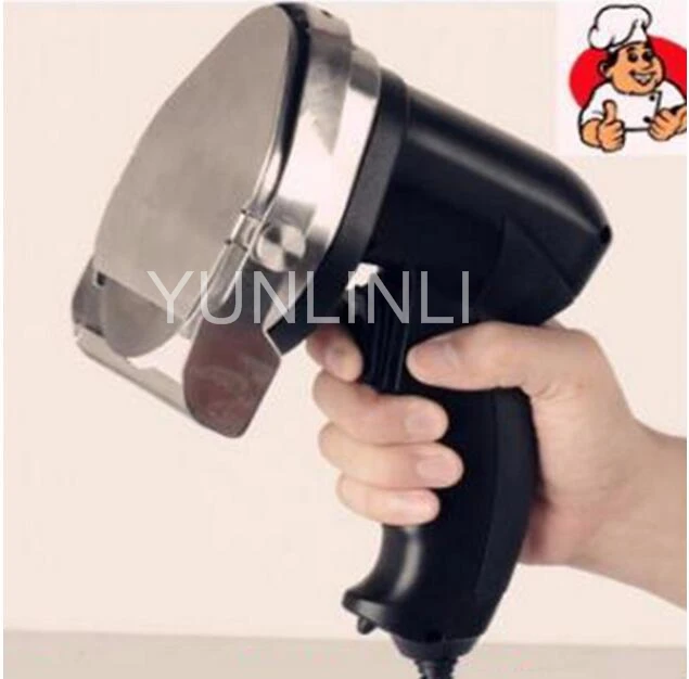 110 فولت/220 فولت يده الكهربائية قاطع لحوم ماكينة تقطيع لحم آلية ماكينة لتقطيع اللحم الشواء سكين دائري مكشطة KS100E