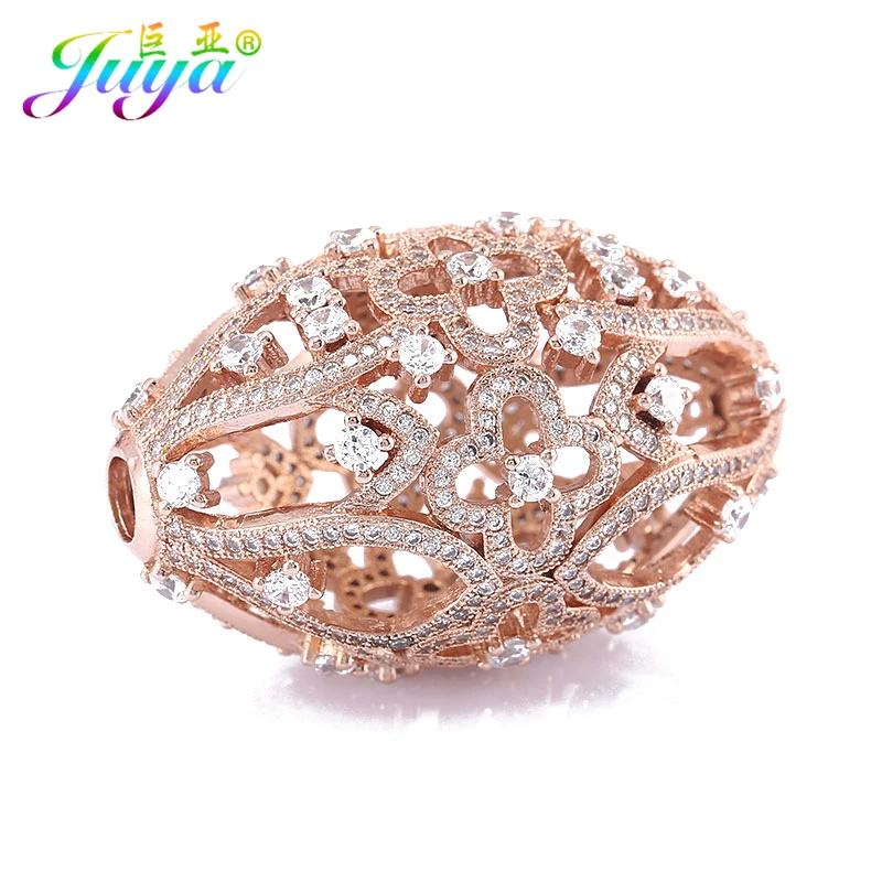 Juya Pearls Jewelry Findings Floating Flower Decoration Connectors Accessories For Women Natural Stones Pearls Jewelry Making