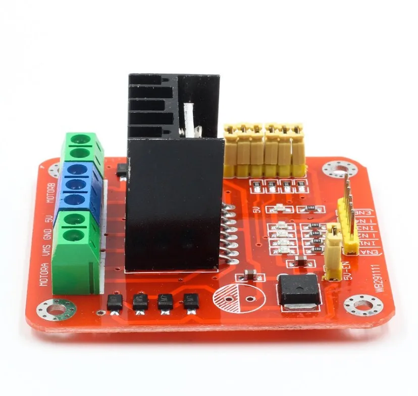 New Red L298N DC Motor Driver Module Stepper Motor Dual H Bridge Max 20W 2A / Bridge For Arduino Connector