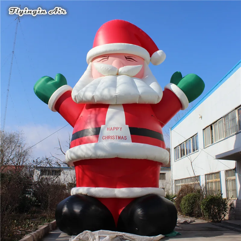 

Giant Inflatable Santa Claus 6m High Air Blown Father Christmas Model Balloon for Outdoor Christmas Decoration