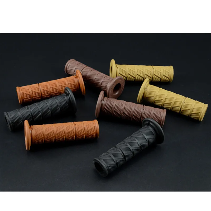 Brand New Rubber Classic Parts Vintage Retro Custom Motorbike Grip Universal 22MM Moto Handlebar Modified Motorcycle Accessories
