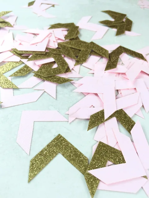 Chevron Confetti | Arrow Confetti | Baby Shower Decorations | Wedding Decorations Table decor scrapbook Confettis