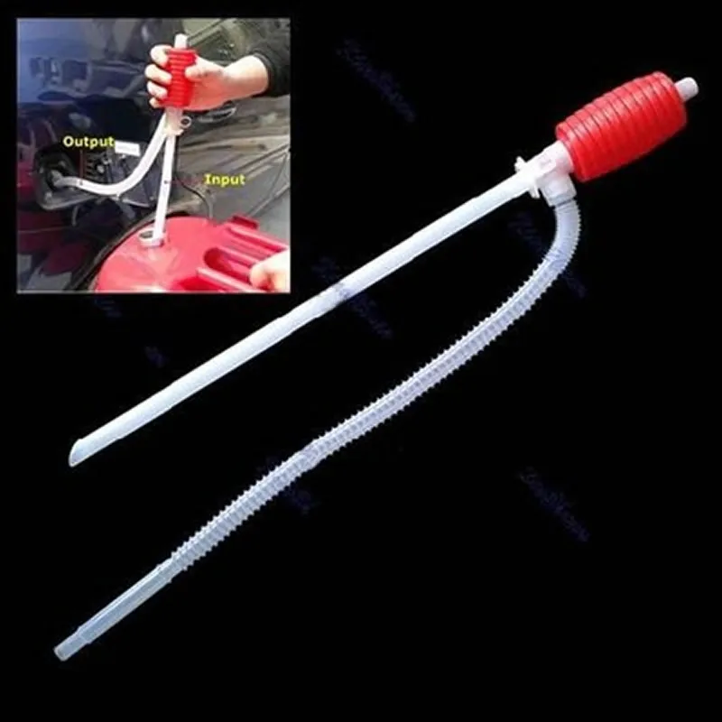 Liquid Gas Transfer Hand Oil Water Pump Manual Portable Car Siphon Hose for Car