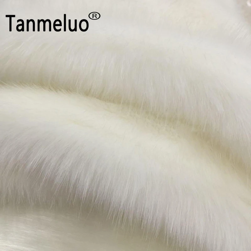 Black White Short 3CM Fake Faux Fur Fabric for Sewing Material Jewelry Display Background Photography Props Collar Clothing Fur