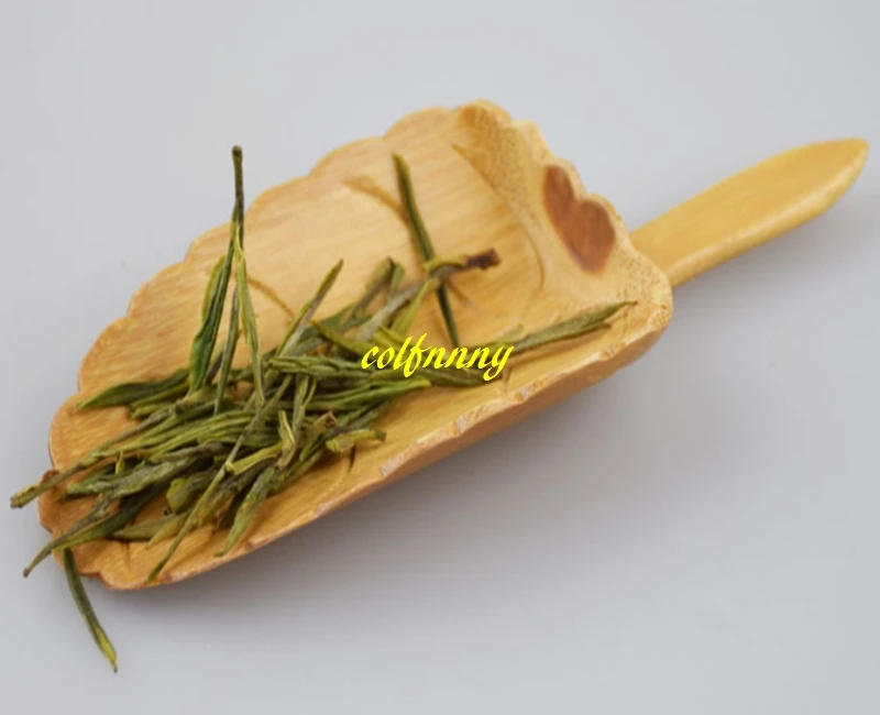 

100pcs/lot 13x4.5cm Leaf veins style Handmade Carved Natual Bamboo Tea Scoops Kung Fu Tea Spoon