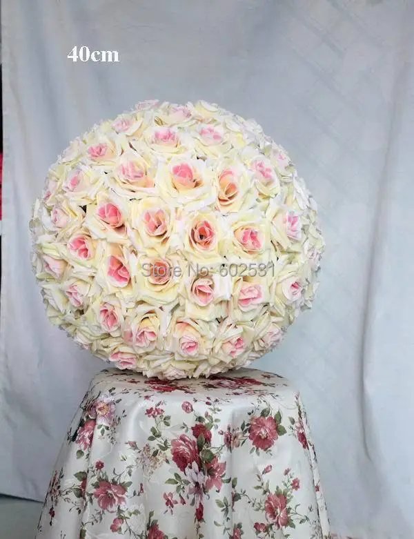 SPR Free shipping 40CM Pomander rose ball 4pcs/lot bride holding flower wedding kissing flower ball party/home decoration flower