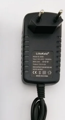 Liitokala 12V 2A Adapter monitor door supply DC 5.5 * 2.1 mm European US plugs Charger