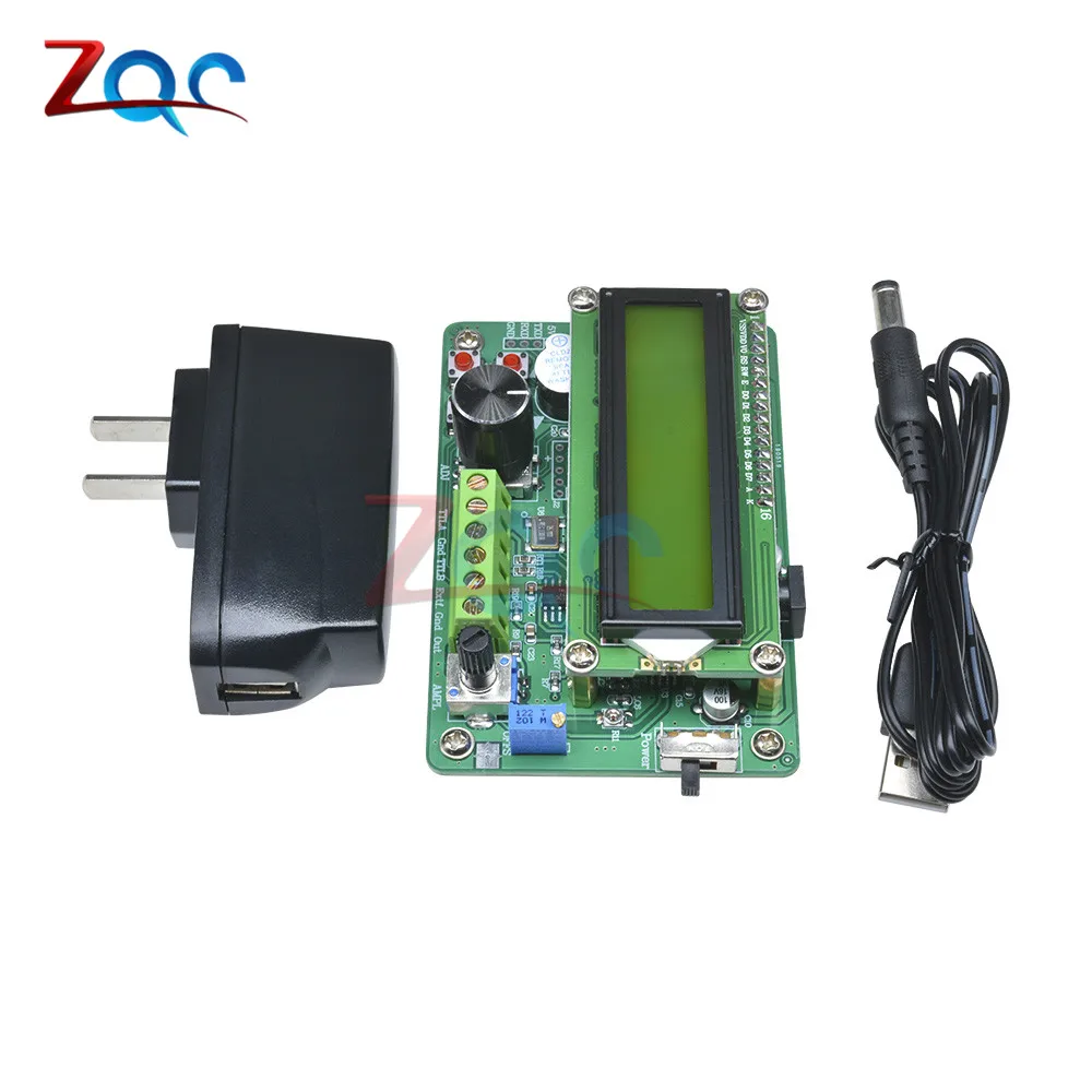 0.01Hz - 5MHz DDS Function Signal Generator Module 1602 LCD Display Sine Triangle Square Wave TTL Output Storage Recall Counter