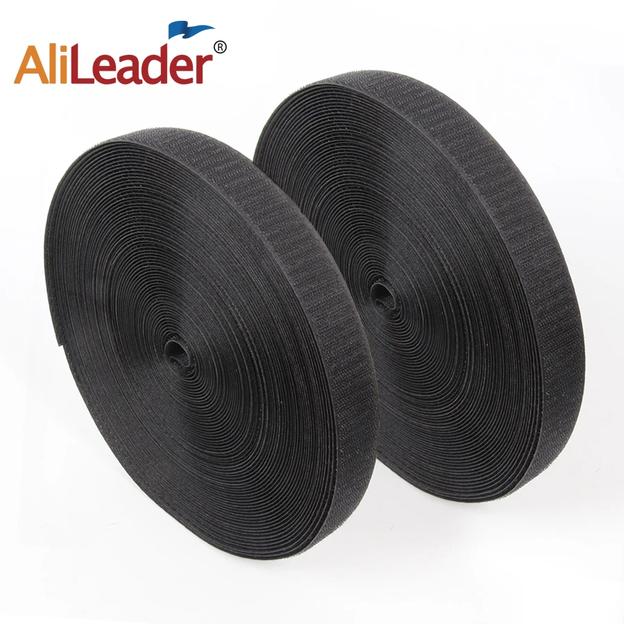 25 Meters/Roll Black White Sew on Adhesive Hook and Loop Fastener Tape Fastening Strong Self Self-adhesive Strap Accessories