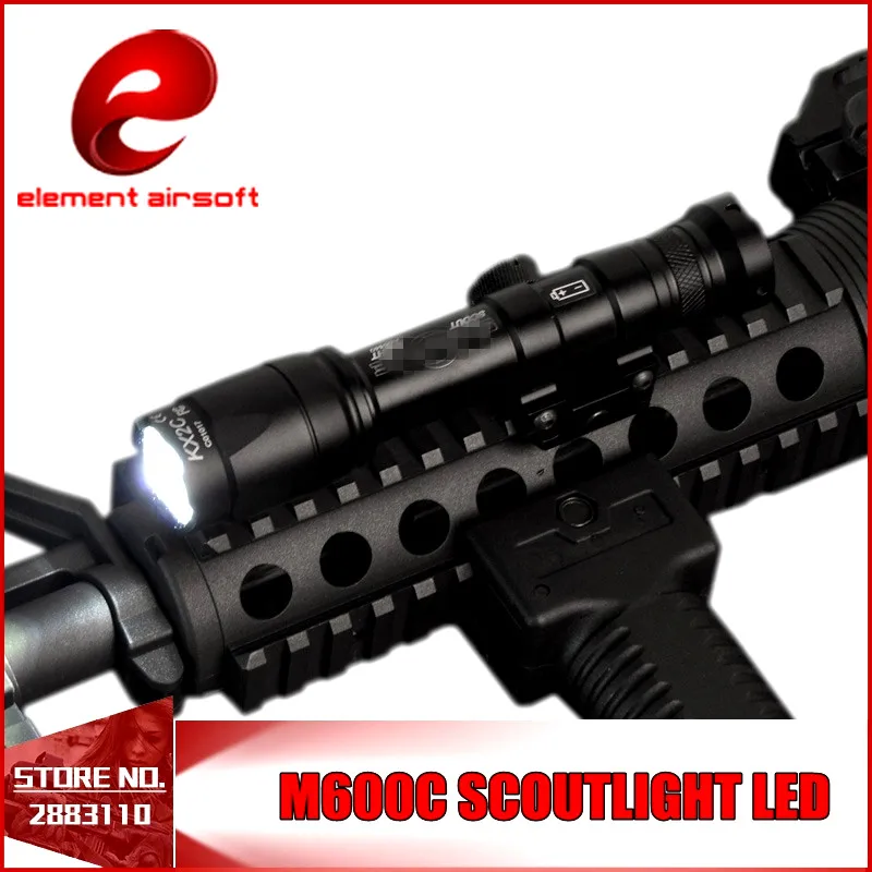 

Вспышка для оружия SF M600C Element страйкбольная, тактическая светильник Светодиодный лампа для винтовки с дистанционным давлением, с рельсовым креплением 20 мм, EX072