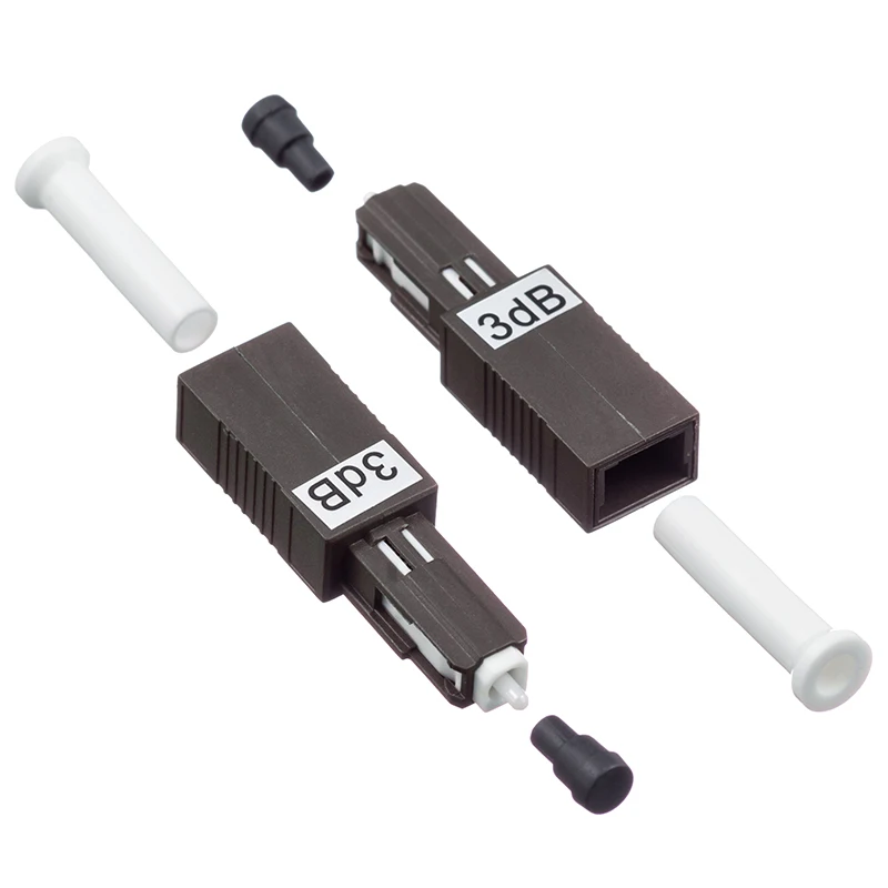 5 PCS MU UPC FM attenuatore fibra optica femmina a maschio attenuatore 0db 1dB 2db 3db 4db 5db ottica ftth attenuatore ELINK