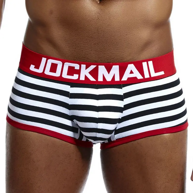 JOCKMAIL Sexy Men Underwear BOTTOMLESS BOXER men G-strings tanga underpants Gay Underwear Open Backless crotch Jockstraps