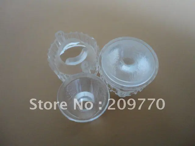 Wholesale- LED lens 20MM  ripple  optical lens Contain bracket 1W 3W Reflector Collimator