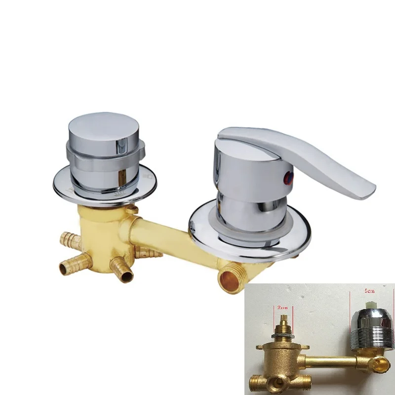 

MTTUZK wall mounted 2/3/4/5 Ways water outlet brass shower tap screw or intubation Copper shower cabin shower room mixing valve