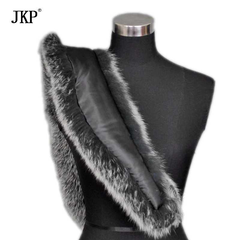 Winter Women\'s Real Fox Fur Collar Fox Fur Cap Fur Collar 80-100cm Collar Soft Fur Scarf Neck Warmer Fashion Soft Natural Shawl