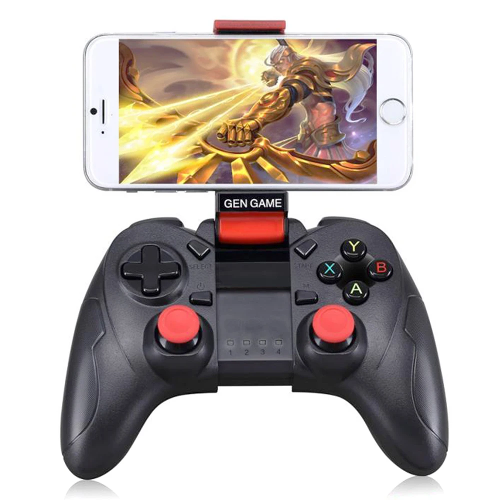 

Gen Game S6 Wireless Bluetooth Gamepad Bluetooth 3.0 Joystick Game Controller for iOS Android Smartphone Tablet PC TV Box