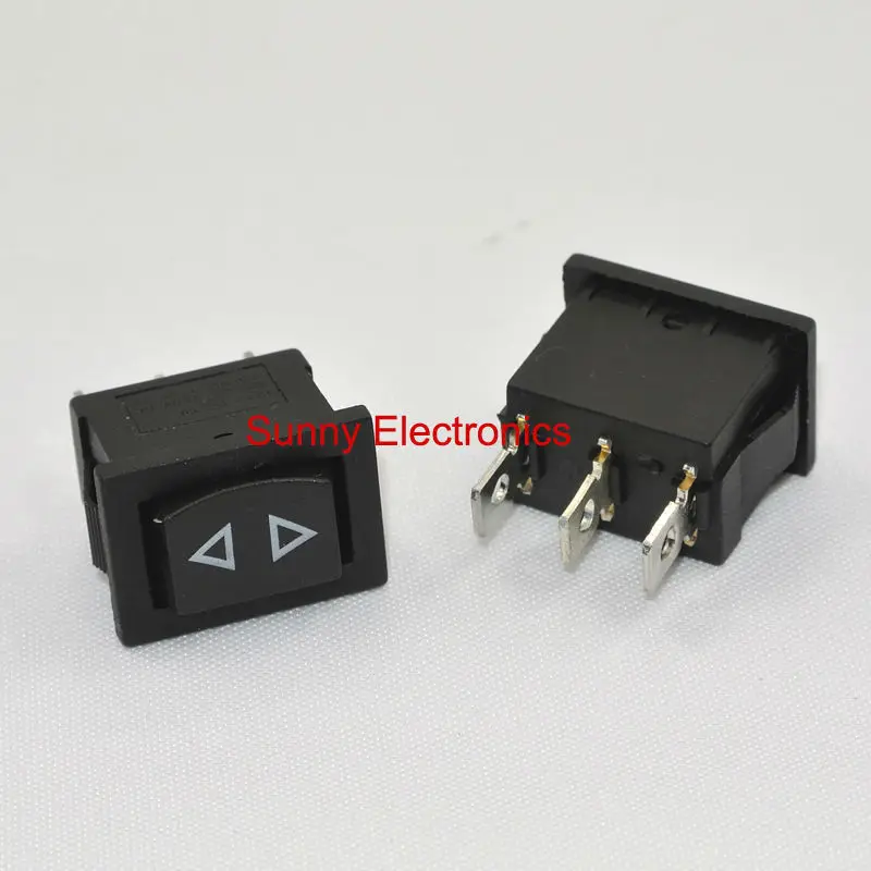 mini rocker switch,momentary rocker switch 3pins, (ON)-OFF-(ON) 100pcs free shipping