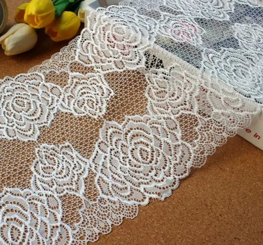 Width 21.5CM mesh compression yarn elastic lace accessories manual DIY clothing decoration materials