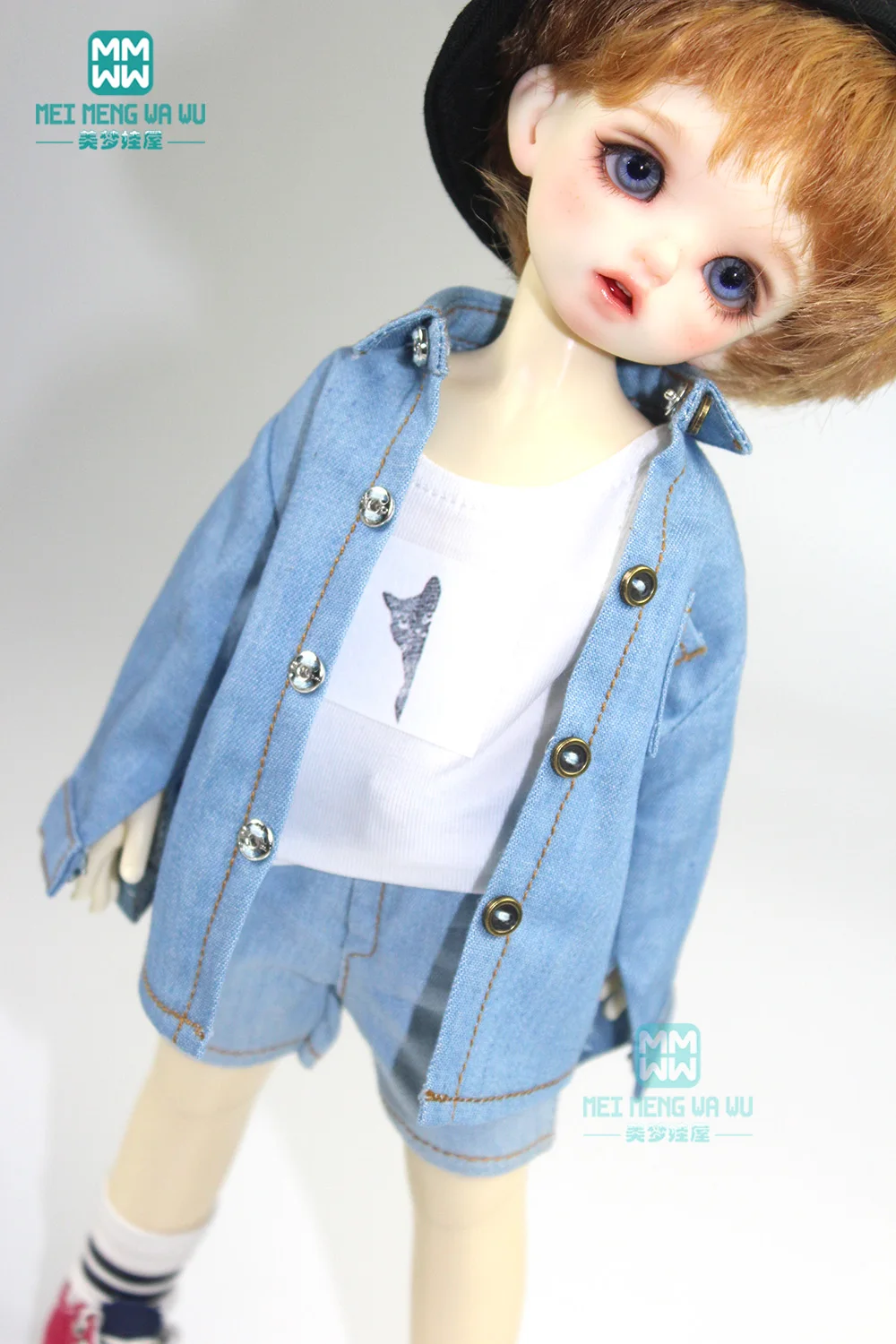 BJD ccessories doll clothes for 27cm-30cm 1/6 BJD doll A variety of fashion printed shirts