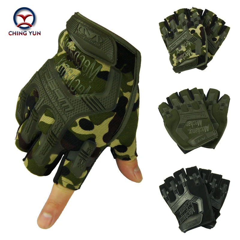 

Men Fingerless Gloves tactical Half Finger gloves male semi-finger protective ride Non-slip gloves Riding hiking travelling