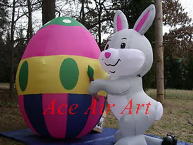 Outdoor Inflatable Mostly Holding an Egg for Easter Events