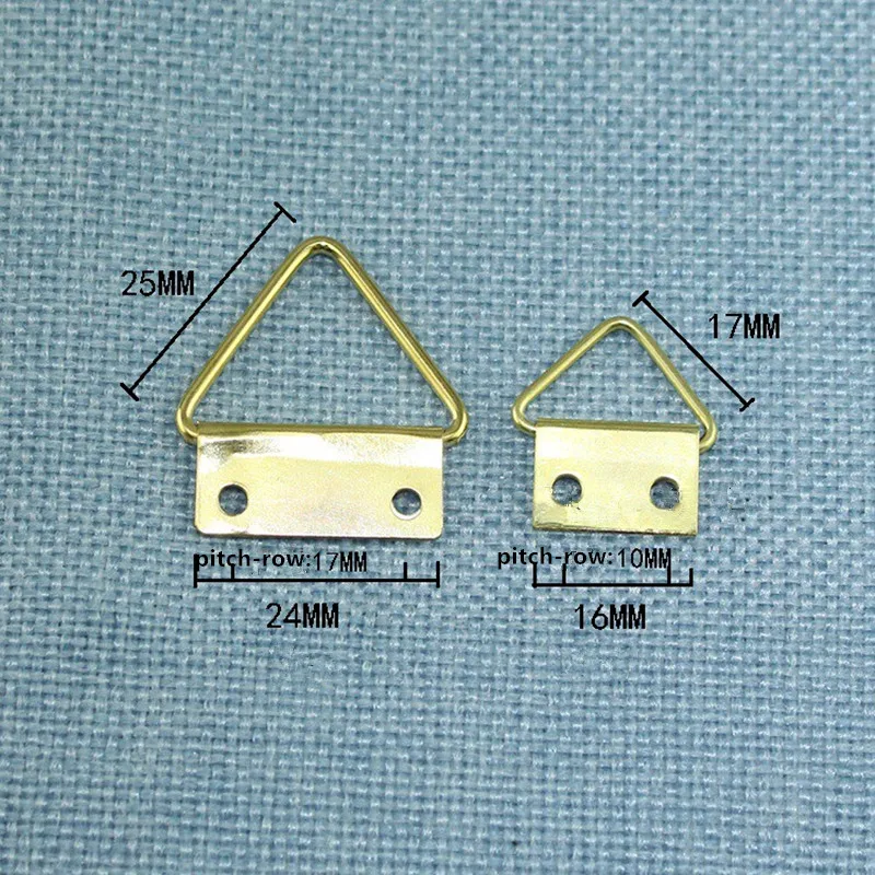 Triangle Ring Hanging Picture Oil Painting Mirror Frame Mini Hooks,Iron Hangers,50Pcs