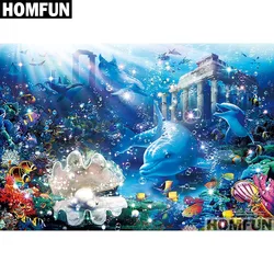 HOMFUN Full Square/Round Drill 5D DIY Diamond Painting