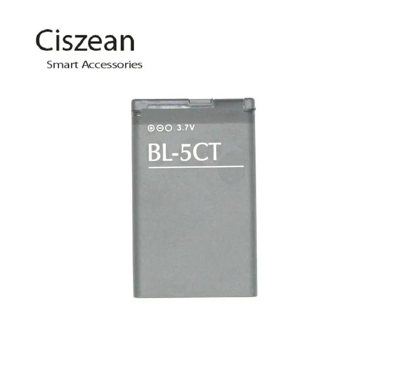 Ciszean 2x 1050mAh BL-5CT BL 5CT BL5CT Replacement Battery + LCD Wall Charger For Nokia 5220 5220XM 6730 C5 6330 6303i C5-00