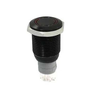 

Red LED Lamp 24V SPDT Self-Locking Type 16mm Mounting Flat Button Switch