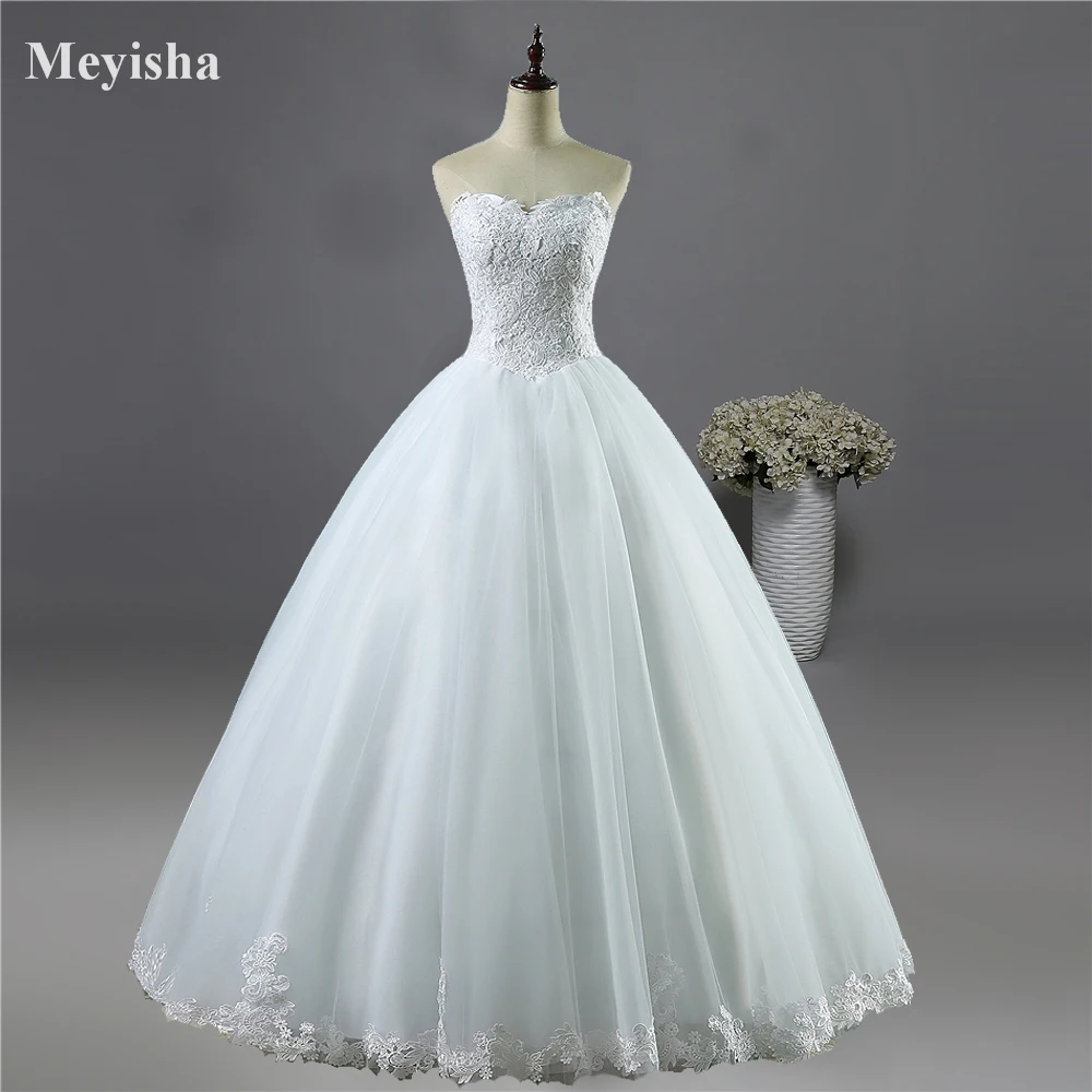 ZJ9081Customized Lace Bottom White Prom Gown Lace Up Back 2024 Wedding Dresses For Bride Vintage Plus Size Maxi Customer Made