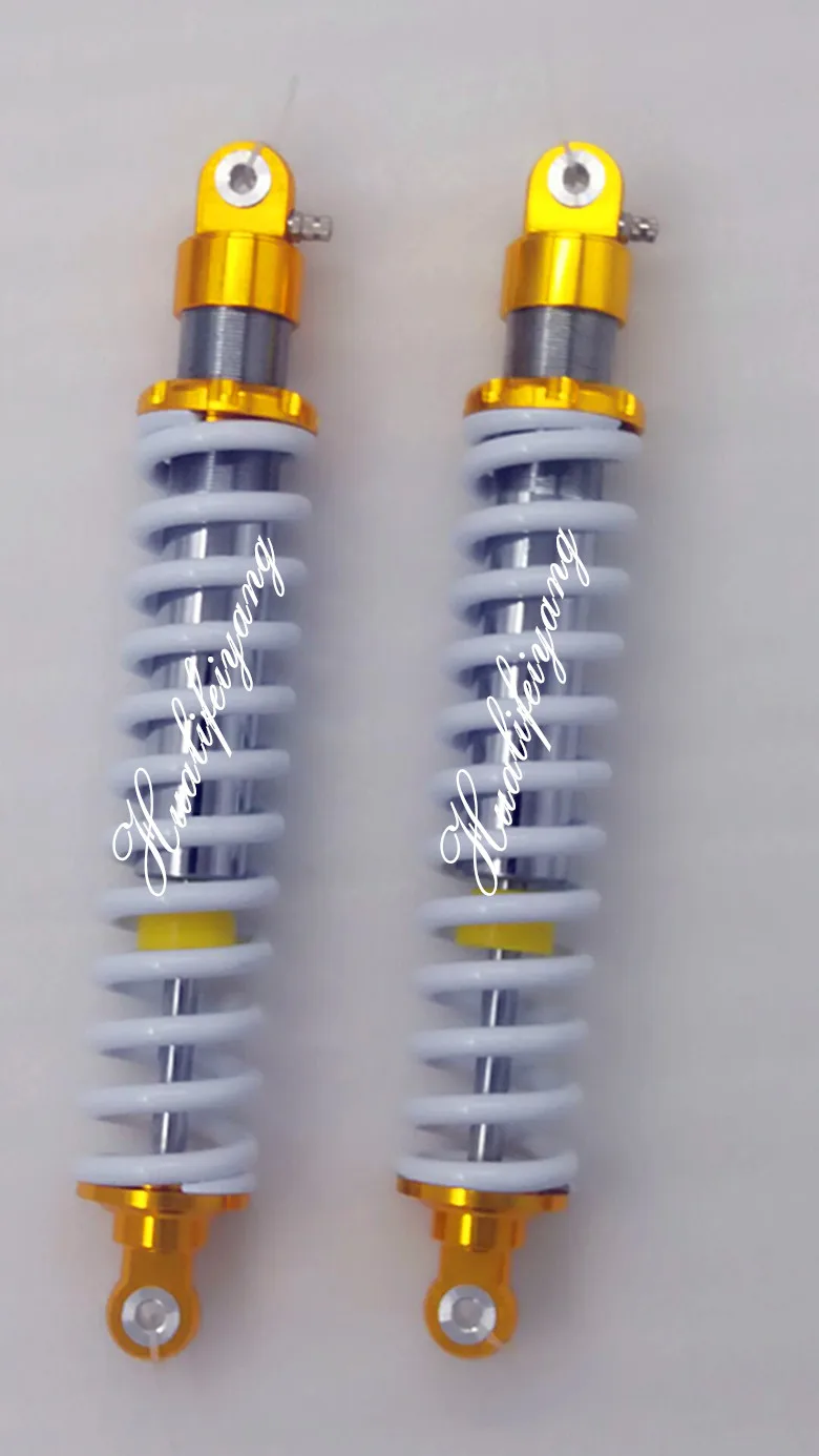 9mm spring new 370mm Rear Shock Absorber  for  YAMAHA HONDA SUZUKI KAWASAKI QUAD DIRTBIKE ATV  colour white&gold