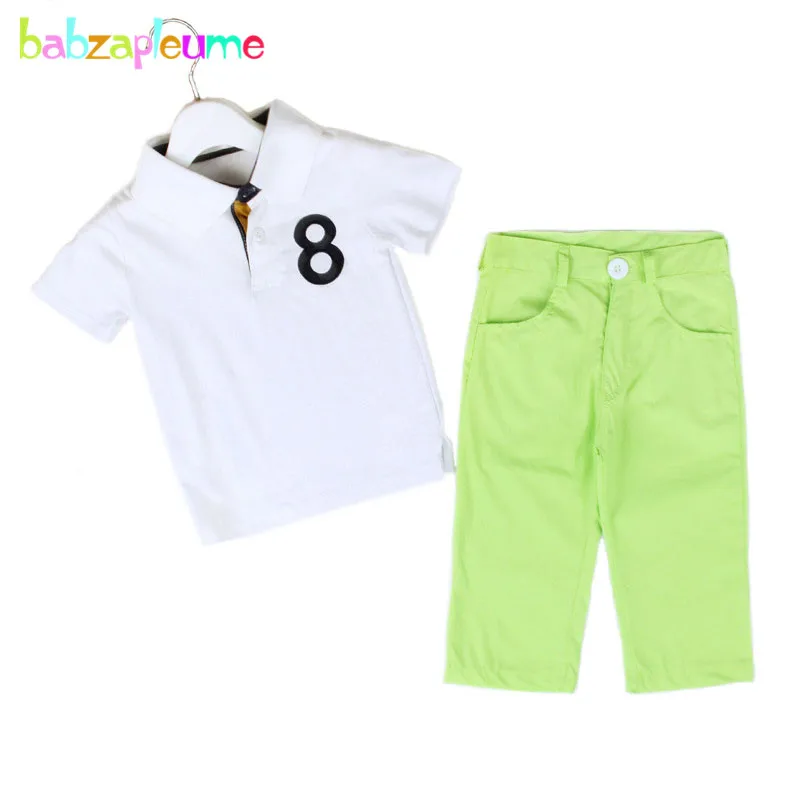 

Spring Baby Boys Clothes Fashion Casual Children T-Shirt+Pant 2PCS suit kid teens Tracksuit Short Sleeve Toddler Boy Outfit A266