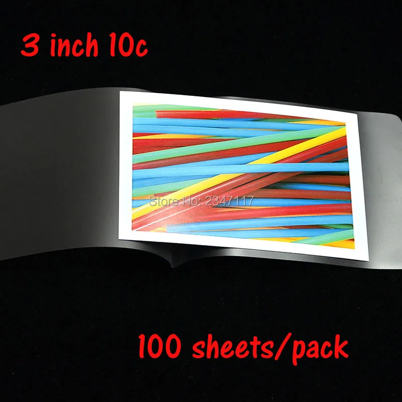 

3inch 2R 100mic Thickness Laminating Photo Film PET Material 58mmx98mm 100 Sheets/Pack