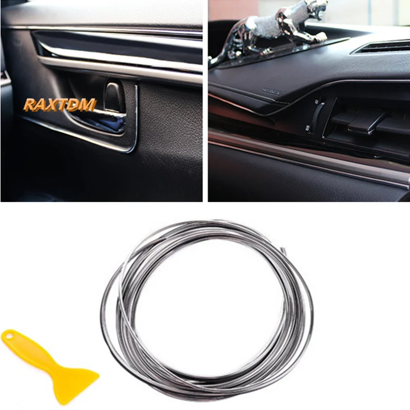 

5m Car Interior Mouldings Trim Decorative Strip Line for Subaru XV Forester Outback Legacy Impreza XV BRZ Tribeca